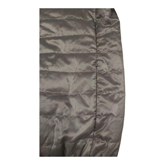 WOMEN'S GRAY WEST LOOP PACKABLE LONG SLEEVE LIGHT WEIGHT QUILTED PUFFER JACKET. - Picture 7 of 10